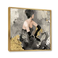 Gold Fashion Dance  Wall Art