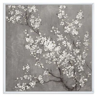 White Cherry Blossoms II  Canvas Wall Art Print