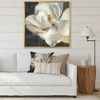 Vivid White Magnolia IV  Canvas Wall Art