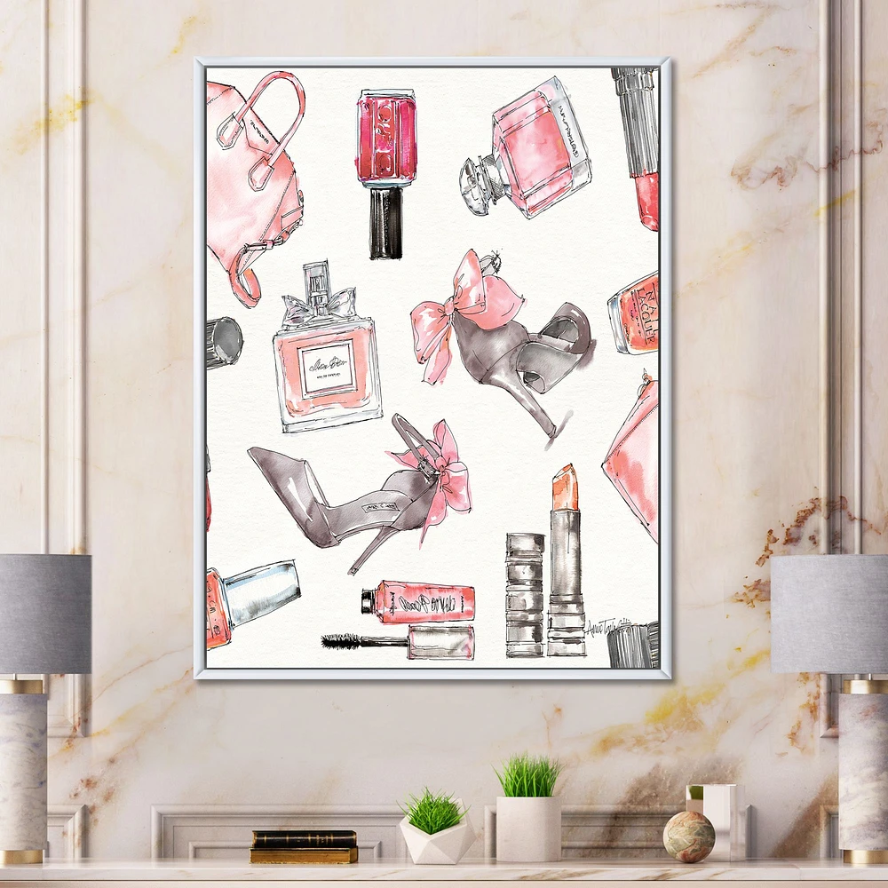 Glam Chic Accents Pattern I  Canvas Wall Art