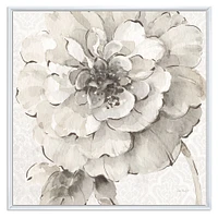 Indigold Grey Peonies I  Canvas Wall Art