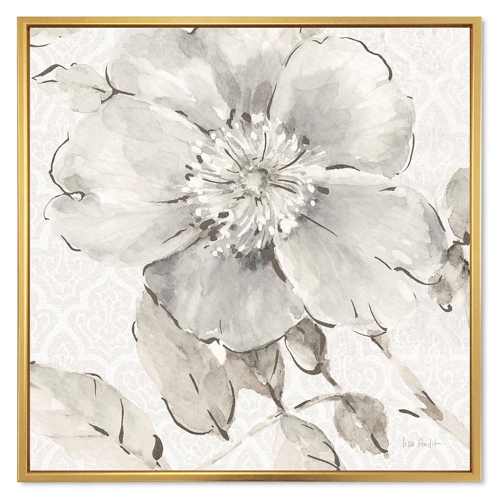 Indigold Grey Peonies II  Wall Art