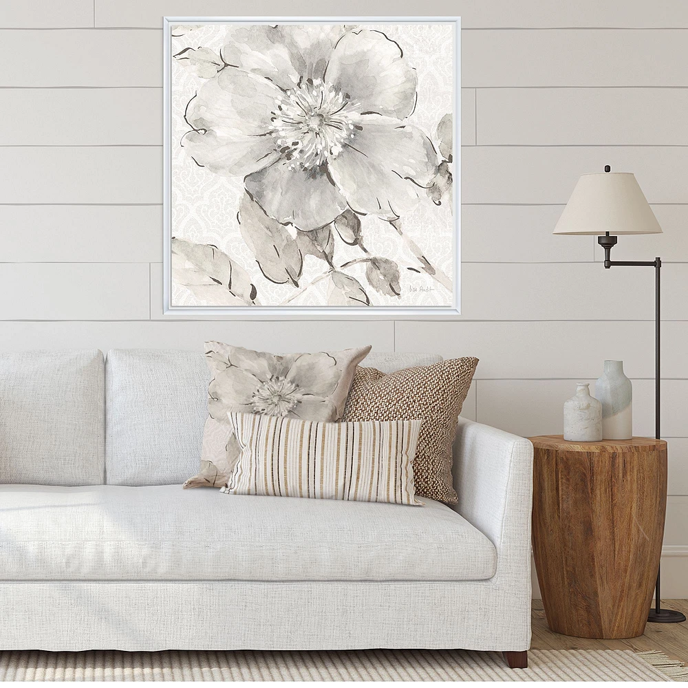 Indigold Grey Peonies II  Wall Art