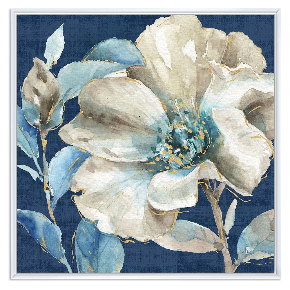 Indigold Watercolor Flower I  Wall Art