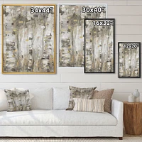 The Modern Grey Forest Wall Art