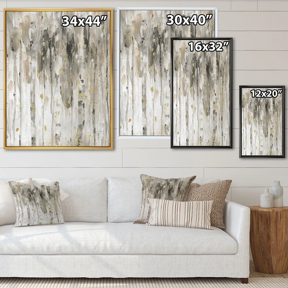 The Modern Grey Forest IV  Wall Art