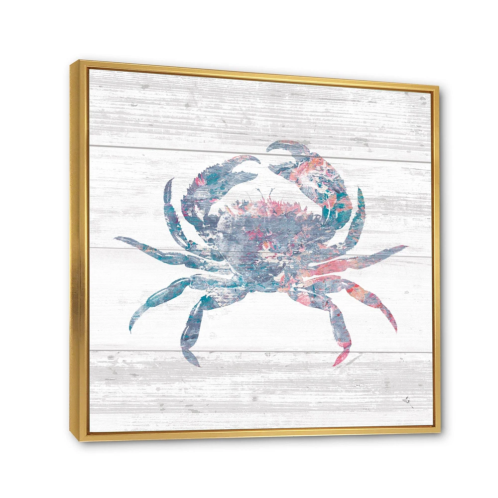 Toile « Pink Crab Ocean Life