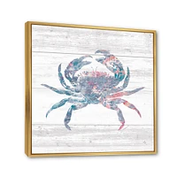 Pink Crab Ocean Life  Wall Art