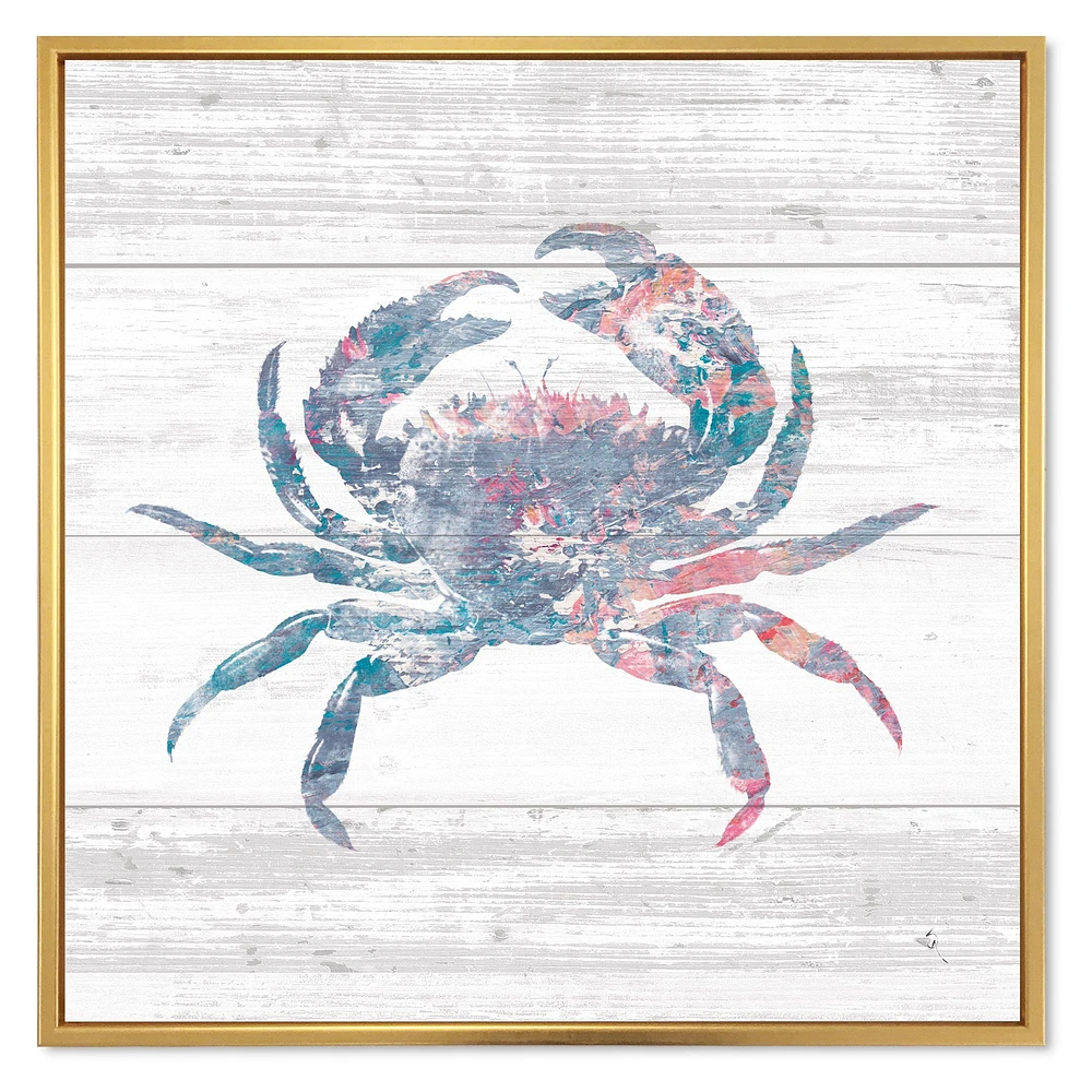 Toile « Pink Crab Ocean Life