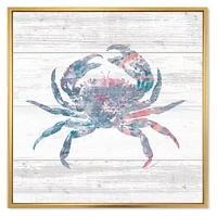 Pink Crab Ocean Life  Wall Art