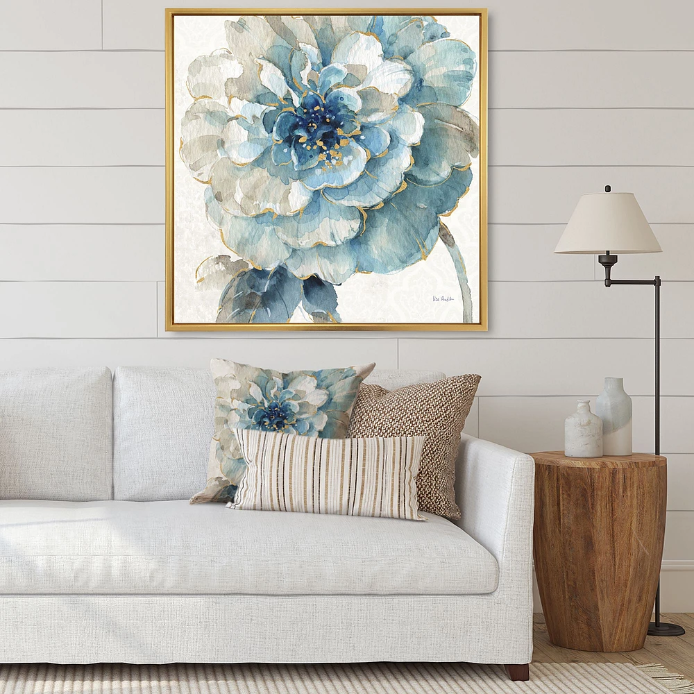 Indigold Gold Country Flower  Canvas Wall Art Print