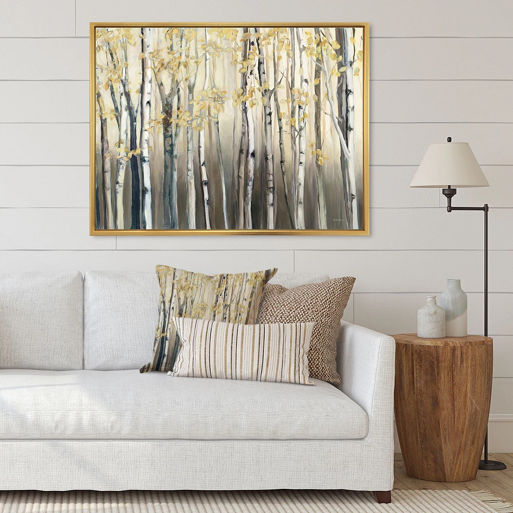 Toile « Golden Birch Forest I »