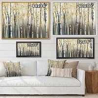 Toile « Golden Birch Forest I »