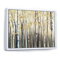 Golden Birch Forest I  Canvas Wall Art