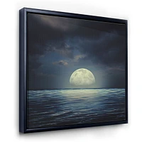 Super Moon Over The Sea II  Wall Art