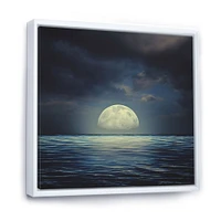 Super Moon Over The Sea II  Wall Art