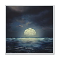 Super Moon Over The Sea II  Wall Art