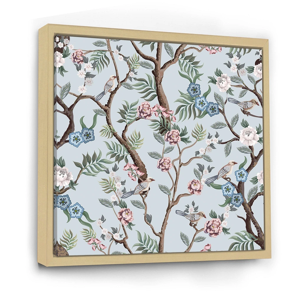 Chinoiserie with Birds and Peonies X  Wall Art