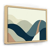 Toile « Abstract Geometric Landscape with Hills