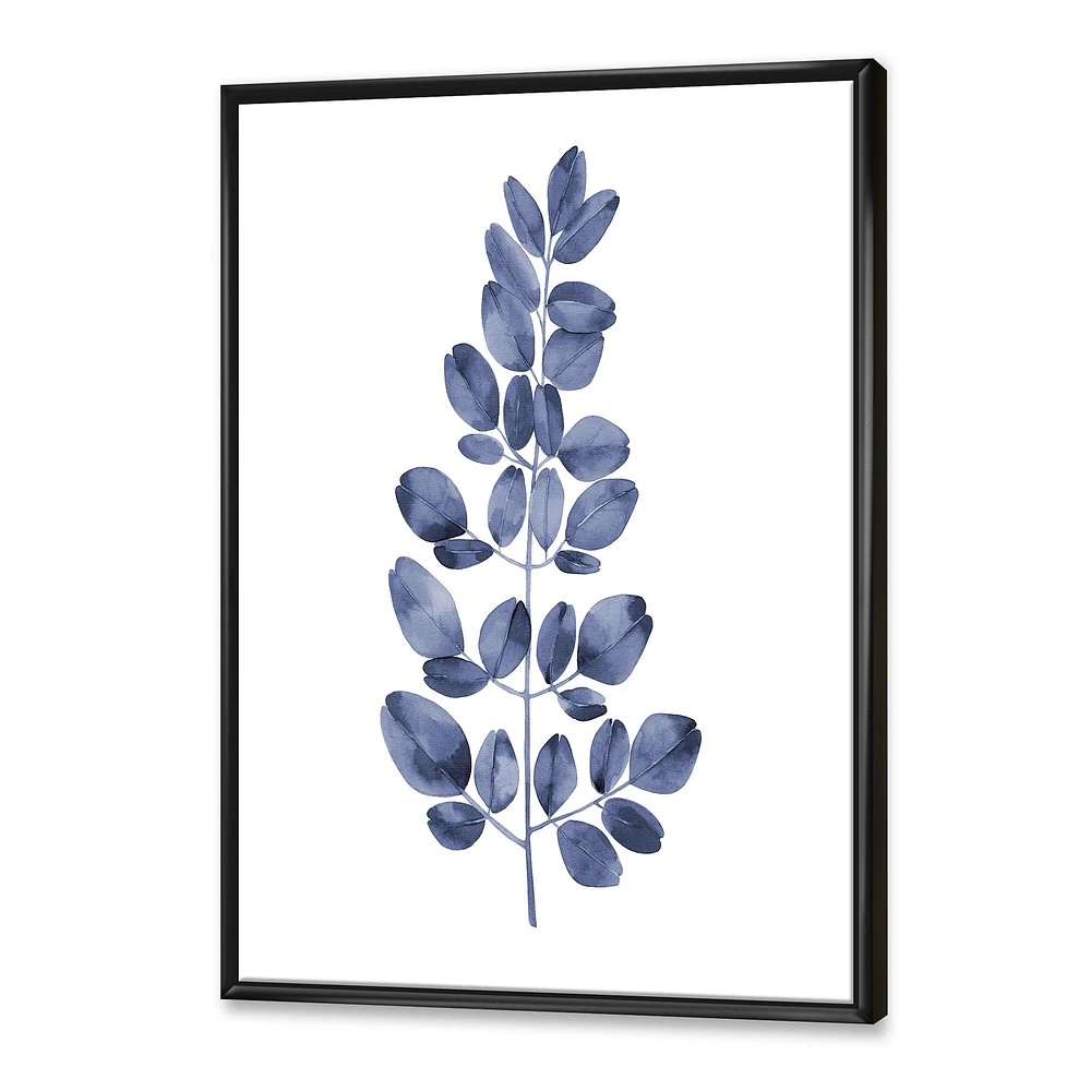 Navy Blue Eucalyptus II  Wall Art