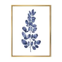 Navy Blue Eucalyptus II  Wall Art