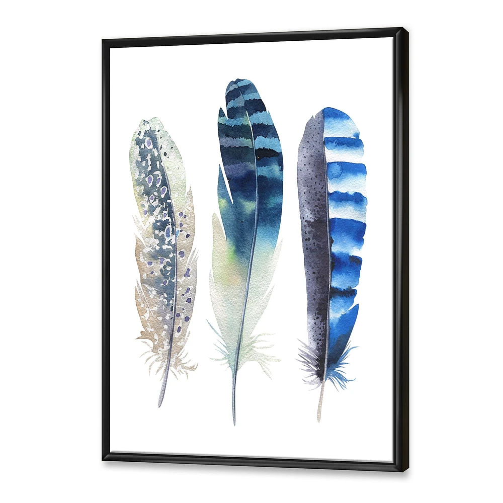 Colourful Boho Feathers I  Wall Art