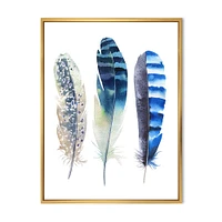 Toile « Colourful Boho Feathers I »