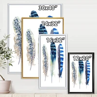 Colourful Boho Feathers I  Wall Art