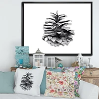 Toile « Conifer Cone Monochrome