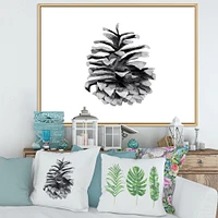 Toile « Conifer Cone Monochrome