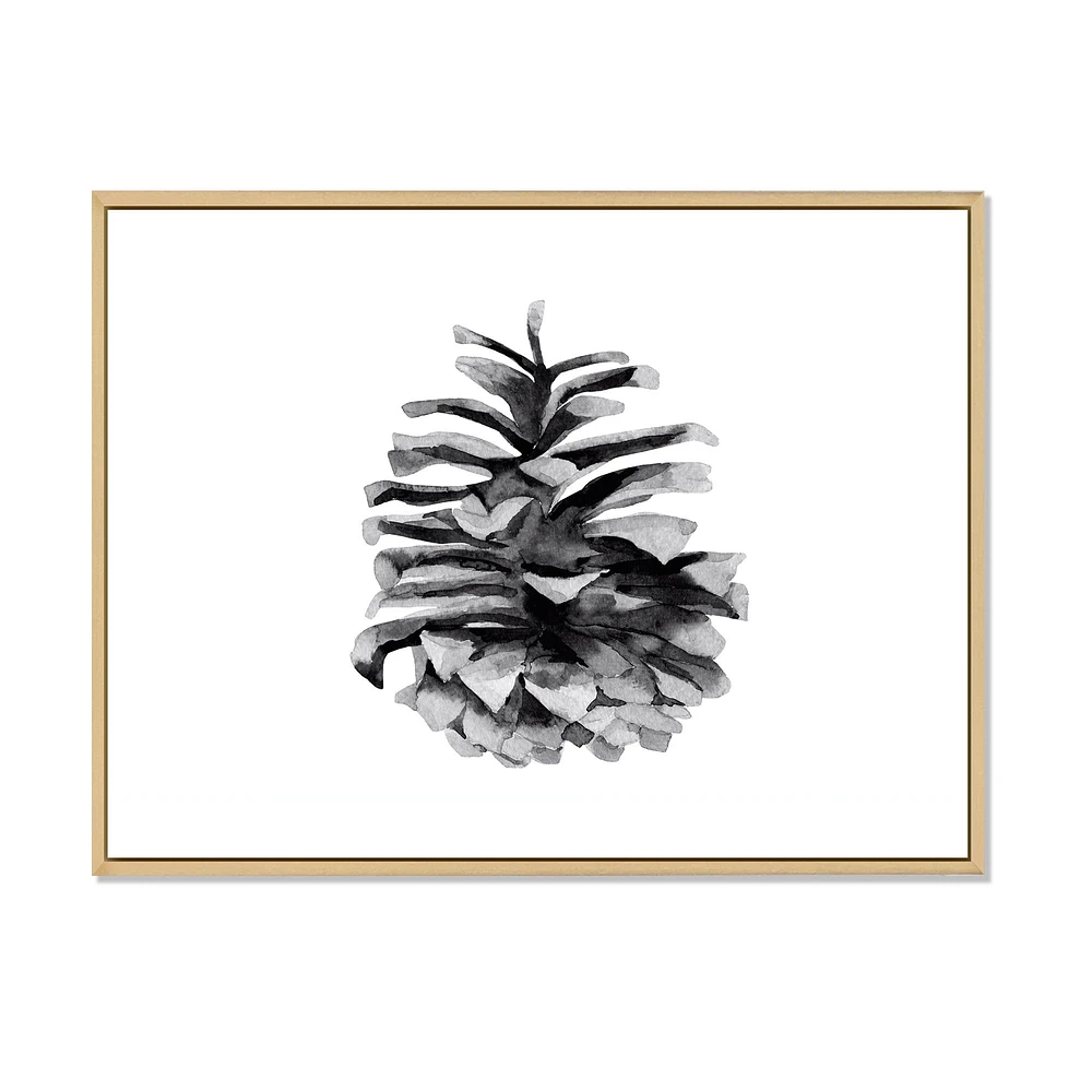 Toile « Conifer Cone Monochrome