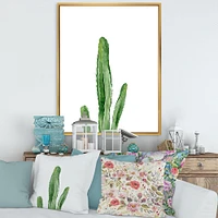 Toile « Green Cactus South Western Plant Botanical Detail »