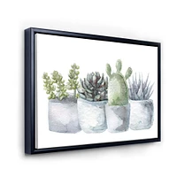 Toile « Cactus and Succulent House Plants I