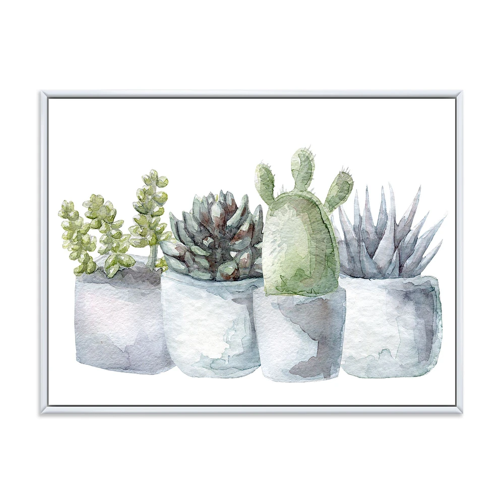 Toile « Cactus and Succulent House Plants I