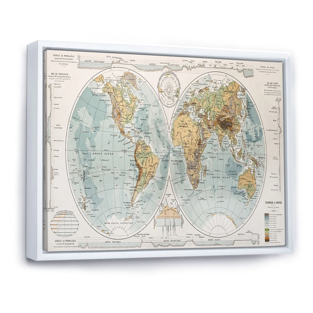 Ancient Map of The World II Wall Art