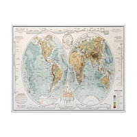 Ancient Map of The World II Wall Art