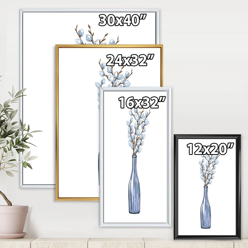 Bunch of Blue Willow Twigs II  Wall Art