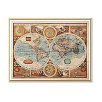 Ancient Map of The World VIII Wall Art