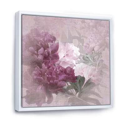 Vintage Purple and Pink Flowers II  Wall Art