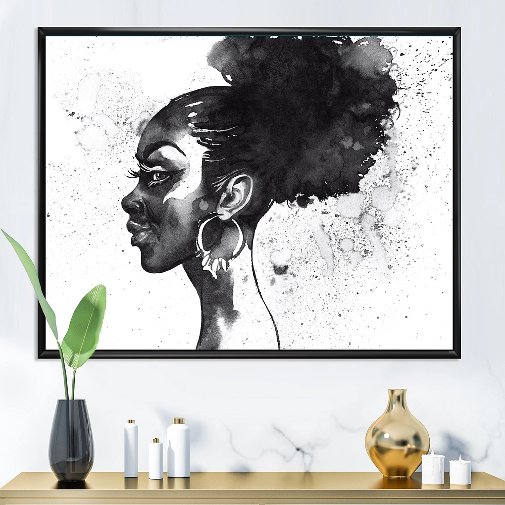 Monochrome Portrait of African American Woman I  Wall Art