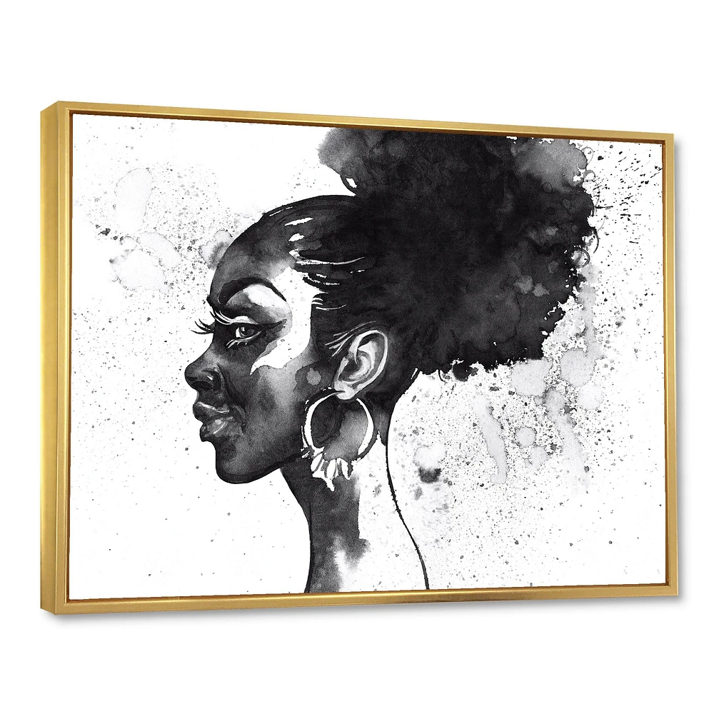 Monochrome Portrait of African American Woman I  Wall Art