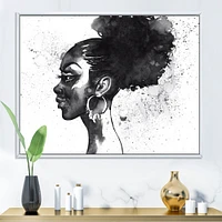 Monochrome Portrait of African American Woman I  Wall Art