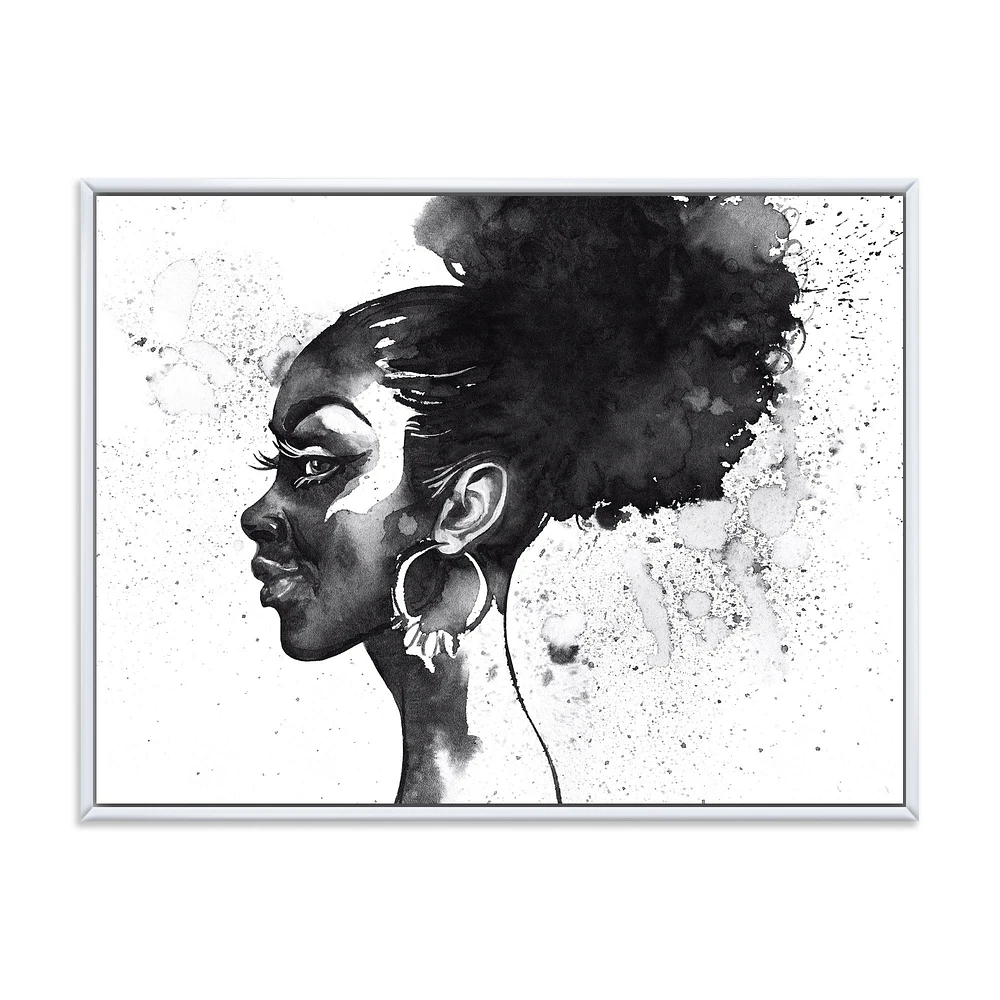 Monochrome Portrait of African American Woman I  Wall Art