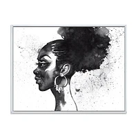 Monochrome Portrait of African American Woman I  Wall Art