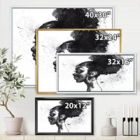 Monochrome Portrait of African American Woman I  Wall Art