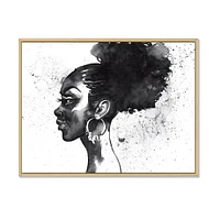 Monochrome Portrait of African American Woman I  Wall Art