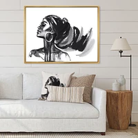 Monochrome Portrait of African American Woman IV  Wall Art