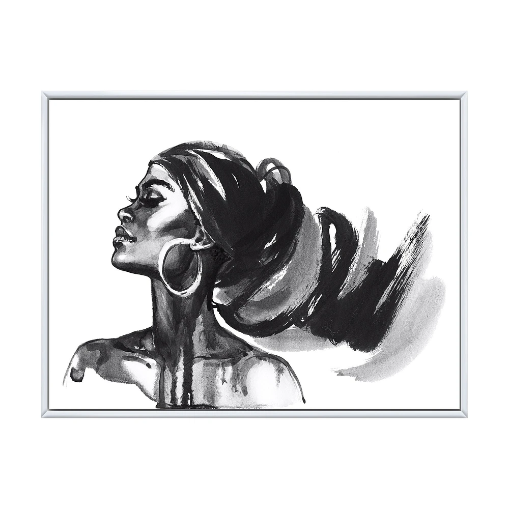 Monochrome Portrait of African American Woman IV  Wall Art