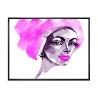 Toile « Afro American Woman Fashion Portrait