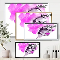 Afro American Woman Fashion Portrait  Wall Art